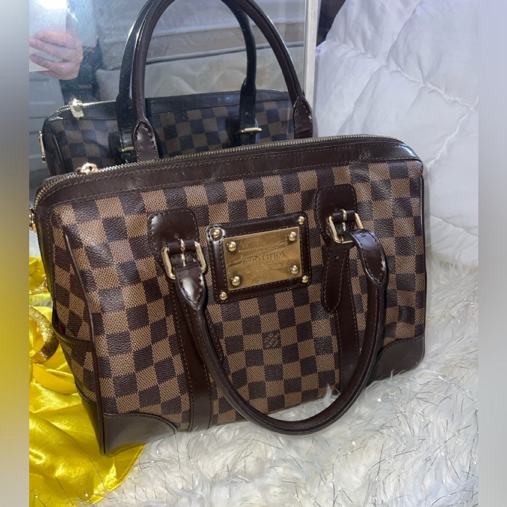 Louis Vuitton Brown Checkered Handbag